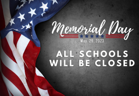  USA flag with Memorial Day title